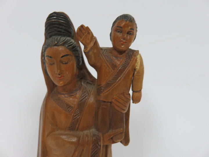 Carved Madonna and Child