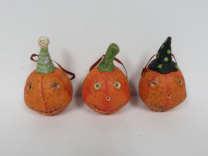 Debra Schoch Pumpkin Trio Ornaments