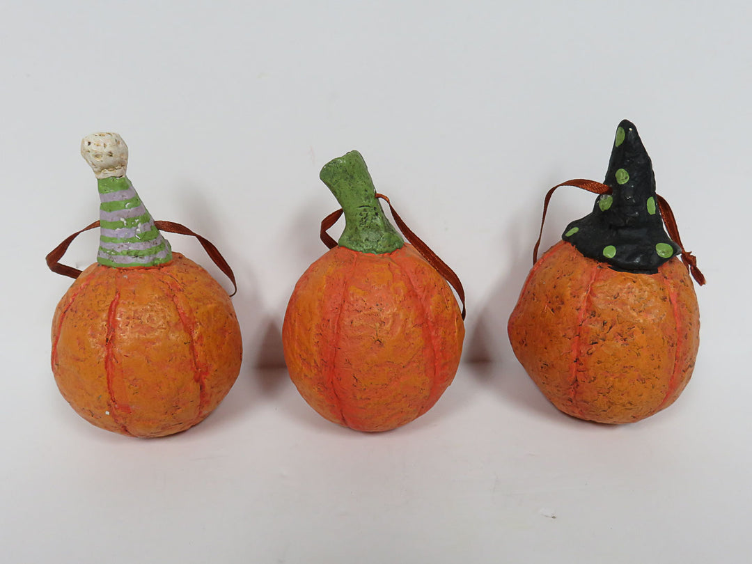 Debra Schoch Pumpkin Trio Ornaments
