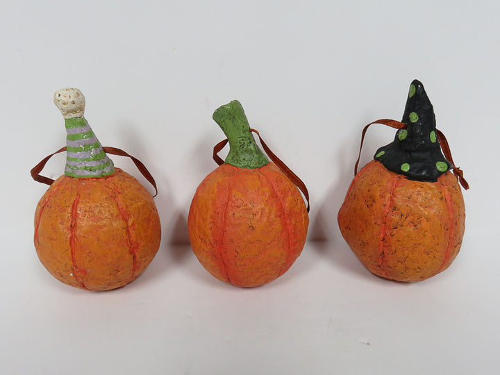 Debra Schoch Pumpkin Trio Ornaments