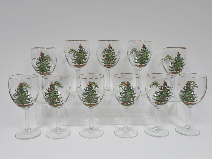 Spode Christmas Wine Glasses