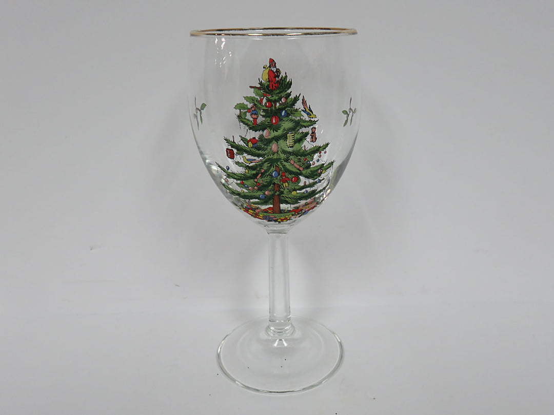 Spode Christmas Wine Glasses