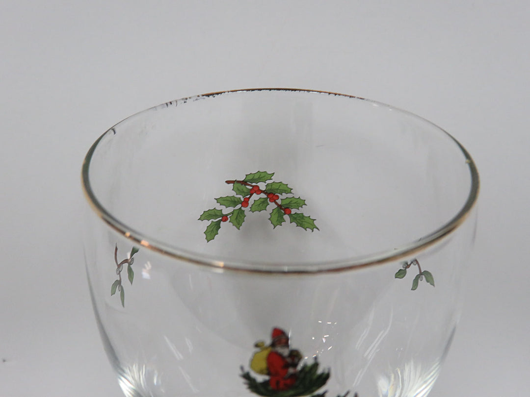 Spode Christmas Wine Glasses