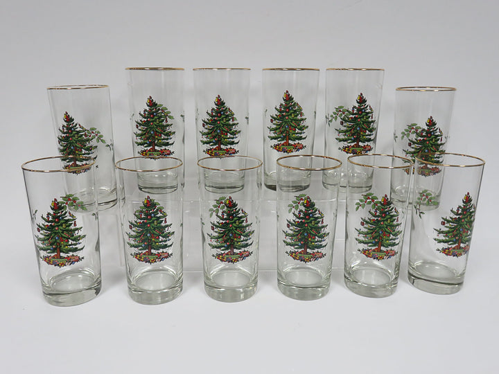 Spode Christmas Highball Glasses