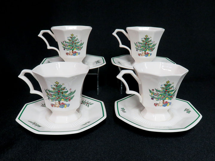Nikko Christmas Cups and Saucers