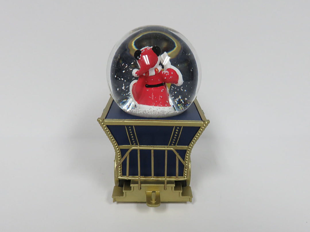 Mickey Mouse in snow globe on train music box