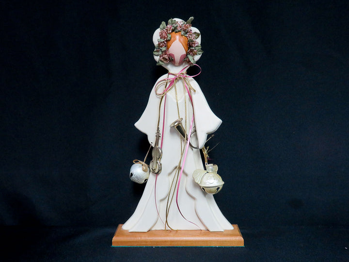 Wooden Angel with Instruments