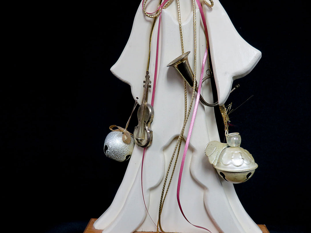 Wooden Angel with Instruments