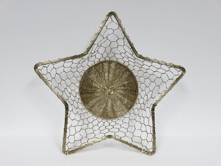 Metal Star Shaped Basket