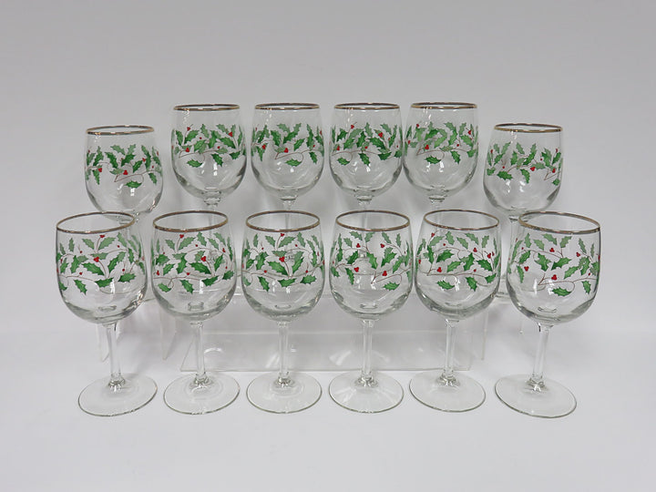 Lenox "Holiday" Wine Glasses