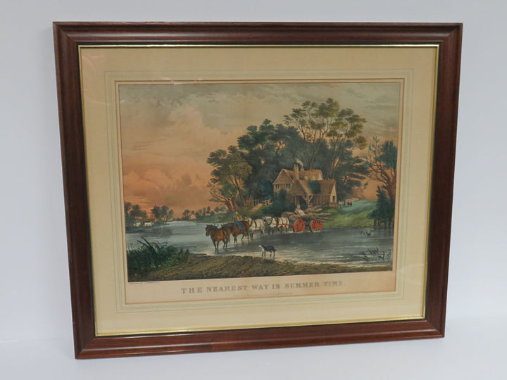 Currier and Ives Antique Print