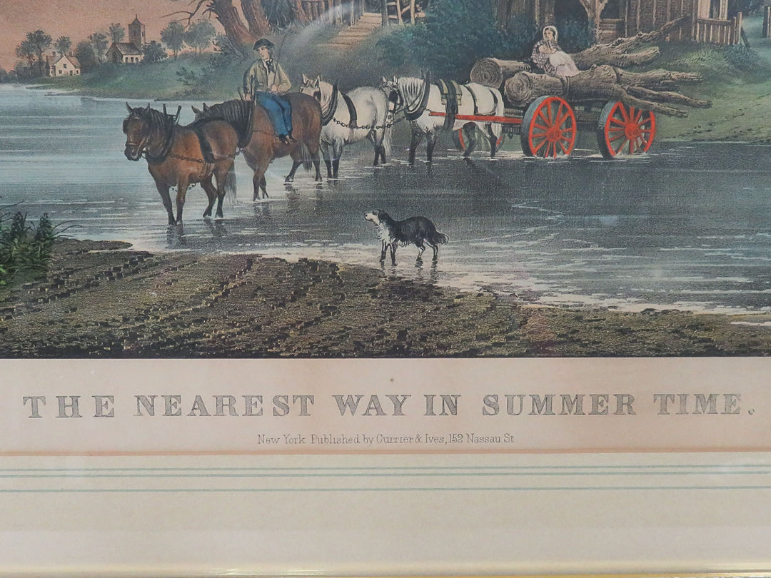 Currier and Ives Antique Print