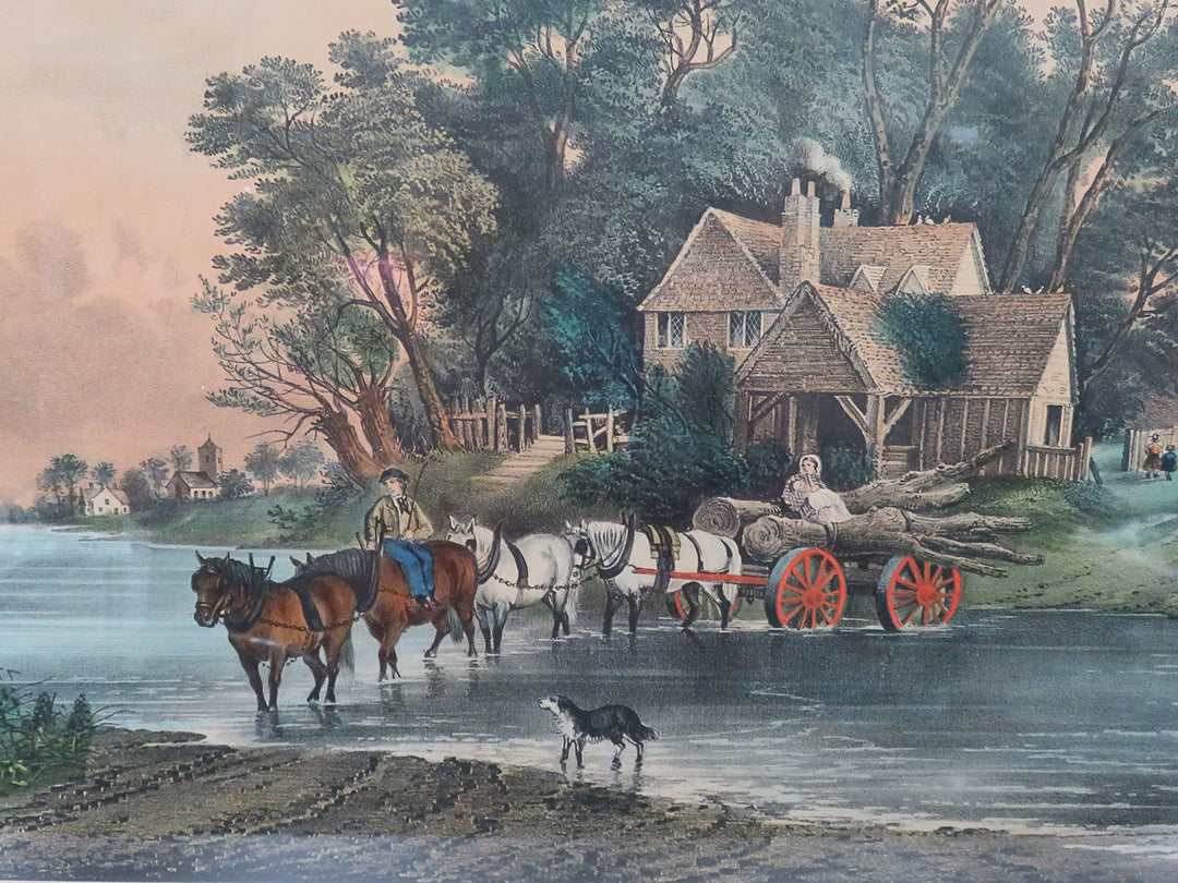 Currier and Ives Antique Print