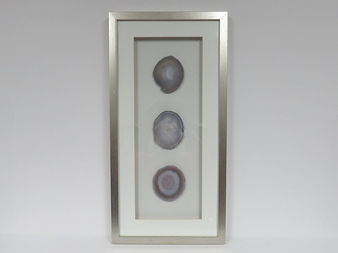 Geodes in Glass Frame