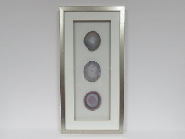 Geodes in Glass Frame