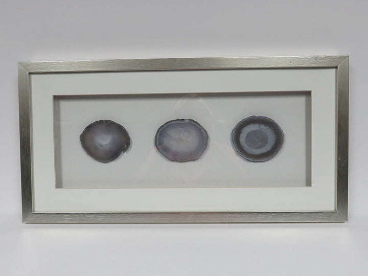 Geodes in Glass Frame
