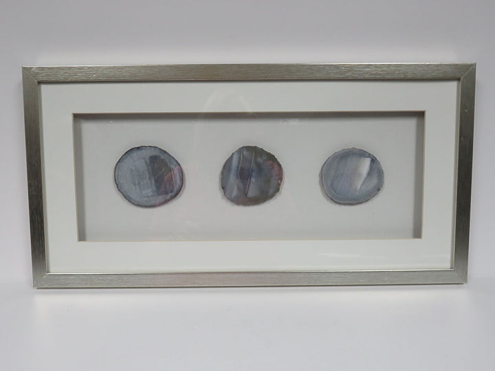 Geodes in Glass Frame