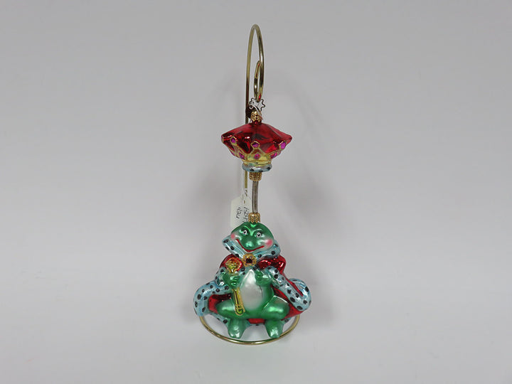 Radko Springing Frog Ornament