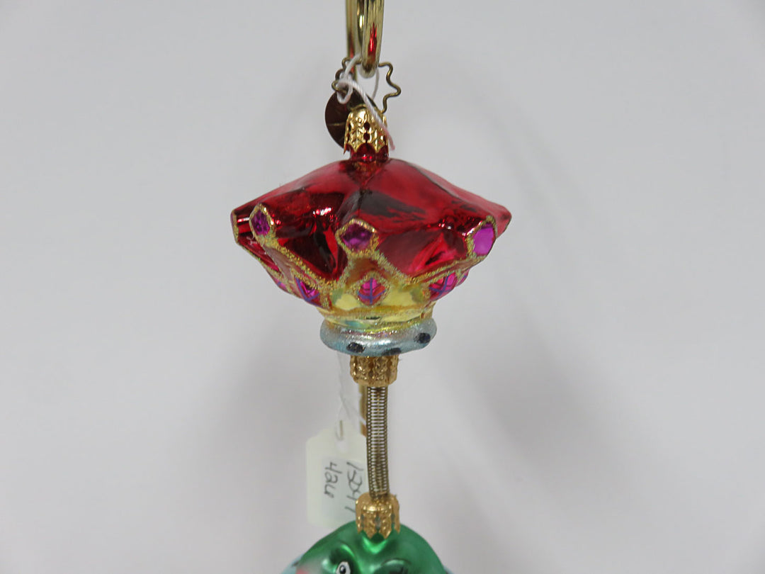 Radko Springing Frog Ornament