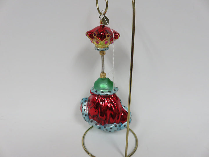 Radko Springing Frog Ornament