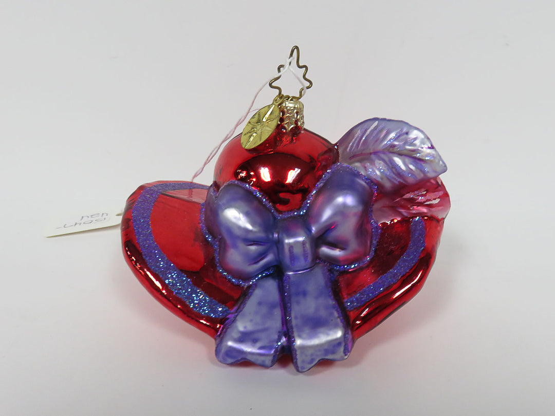 Radko Red Hat Ornament