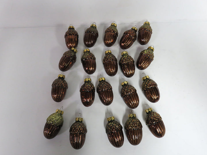 Glass Acorn Ornaments