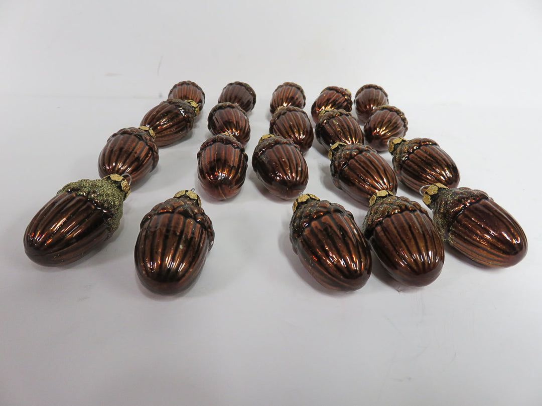 Glass Acorn Ornaments