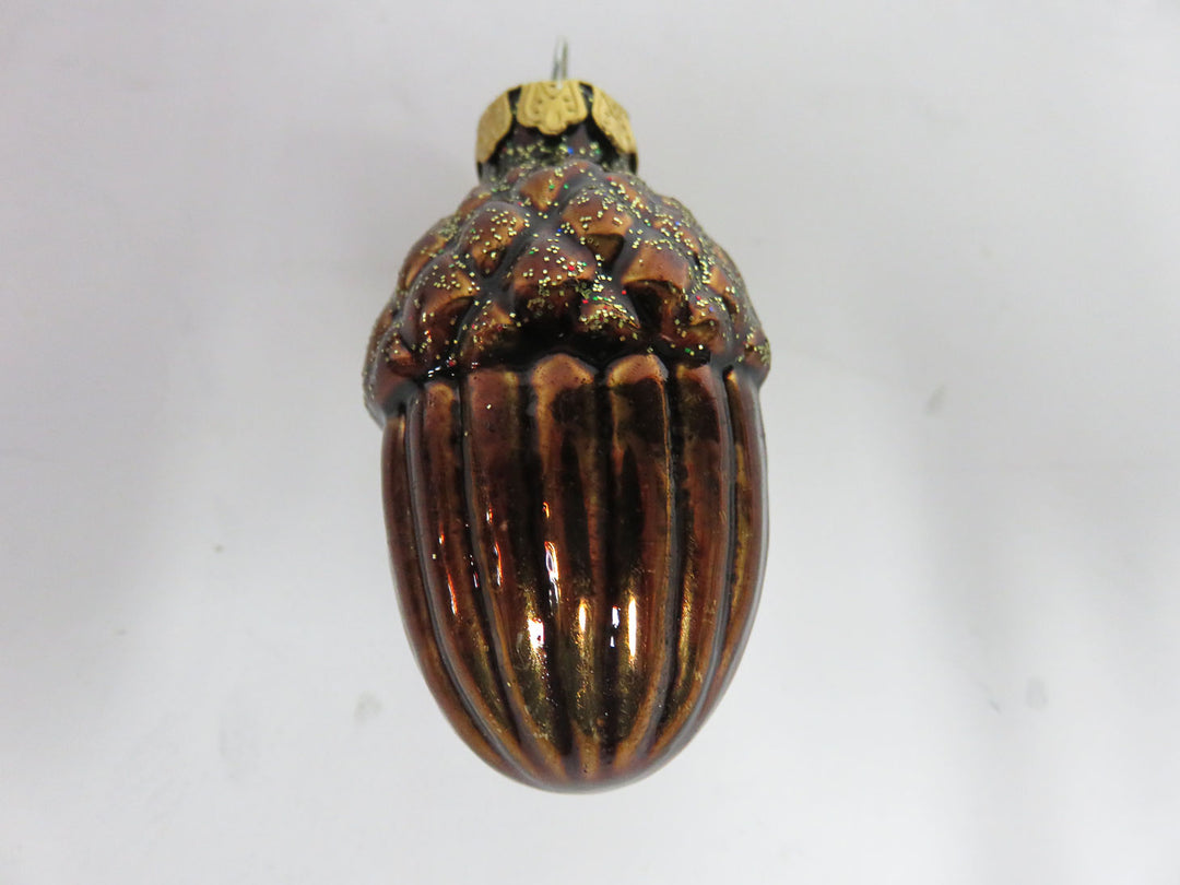 Glass Acorn Ornaments
