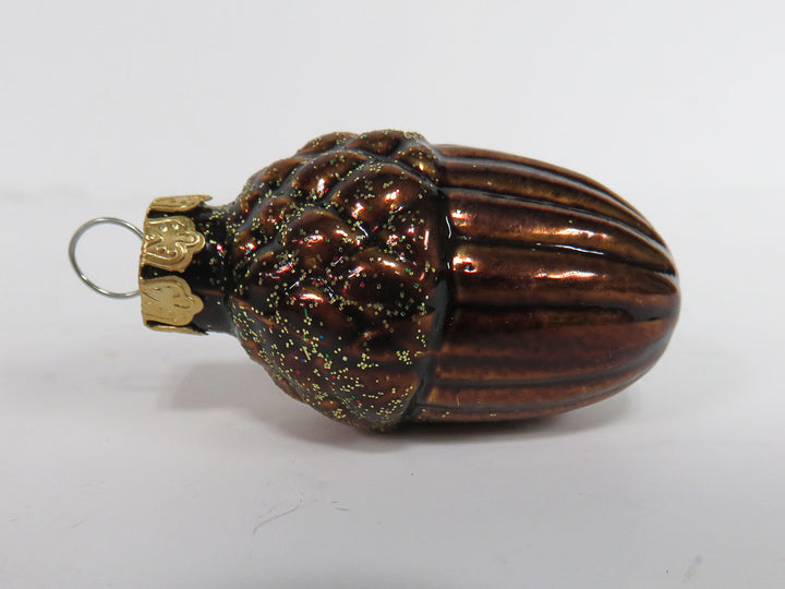 Glass Acorn Ornaments