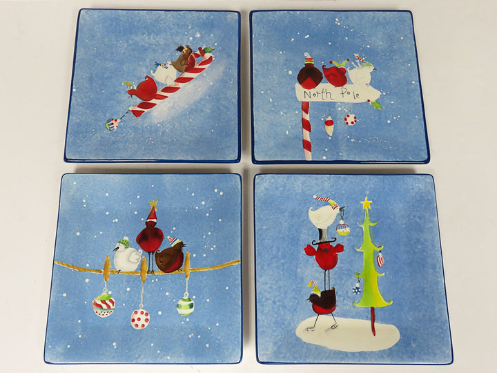 Oneida "Frosty Feather" Plates