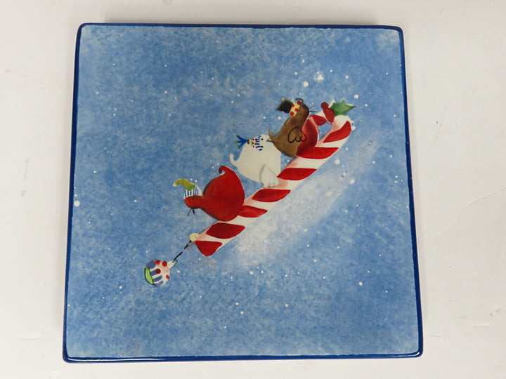 Oneida "Frosty Feather" Plates