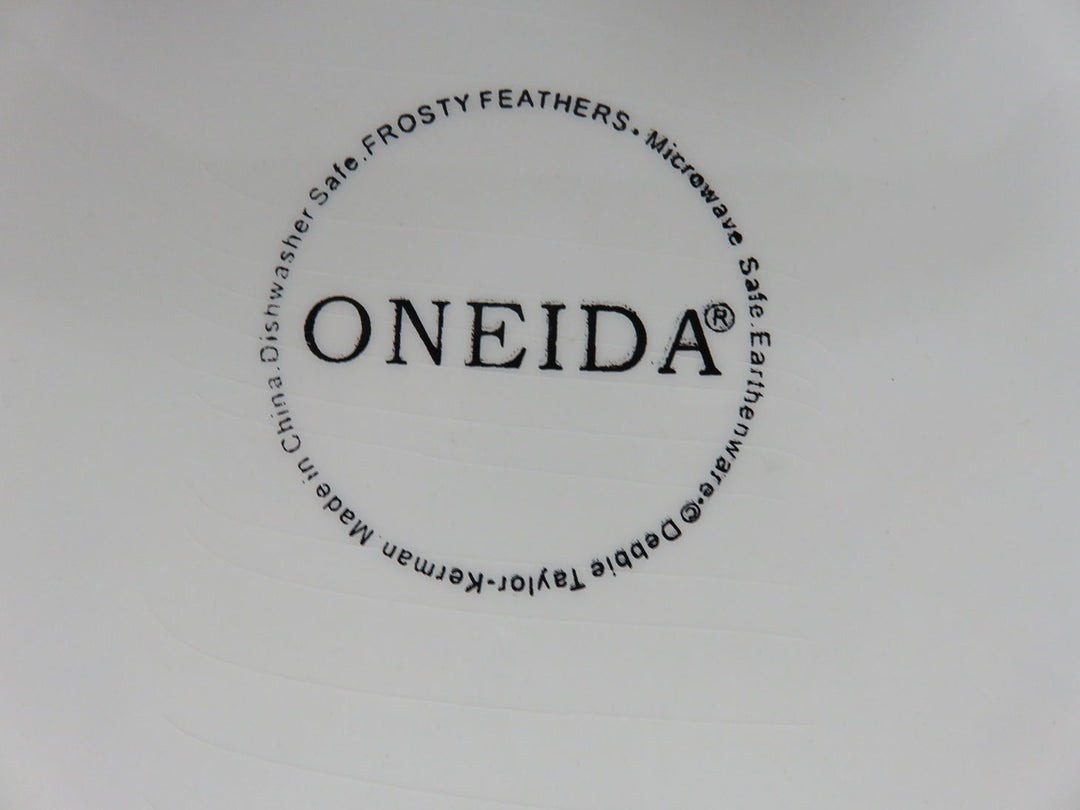 Oneida "Frosty Feather" Plates