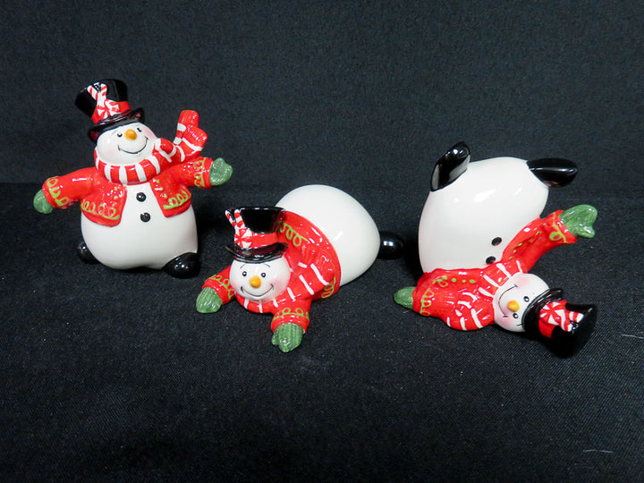 Fitz & Floyd Tumbling Snowmen