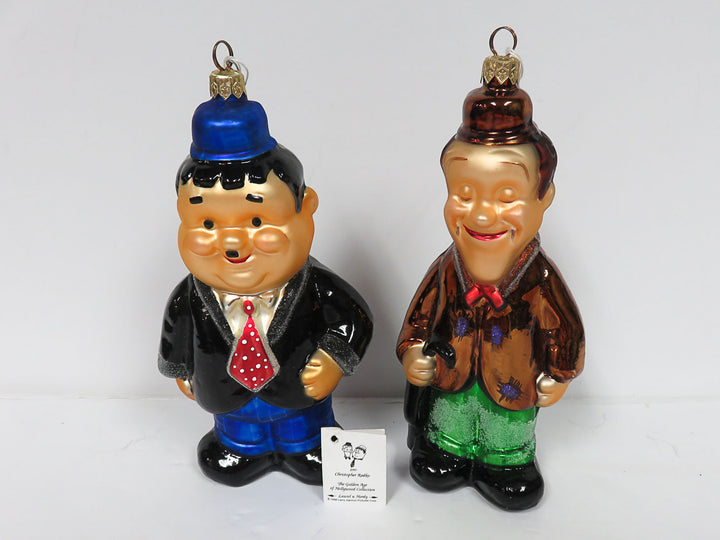 Radko Laurel and Hardy Ornaments
