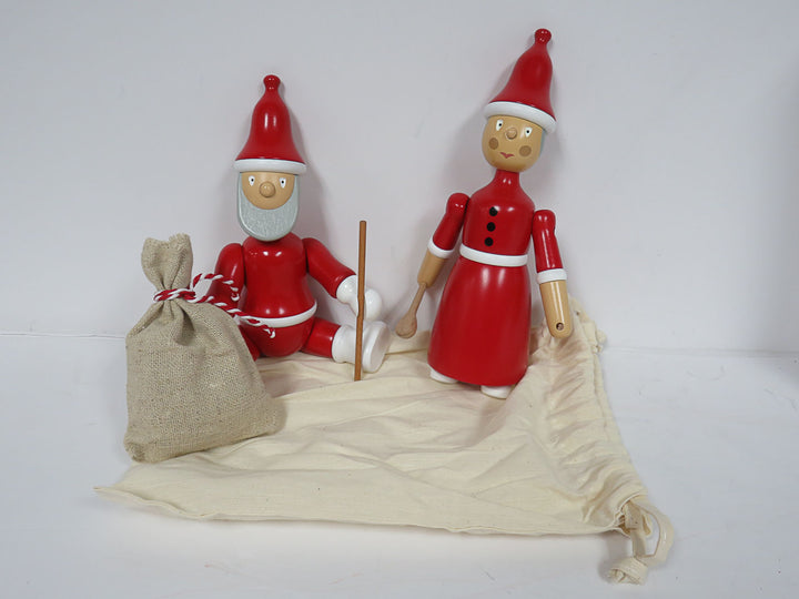 Kay Bojensen Santa Claus and Santa Clara