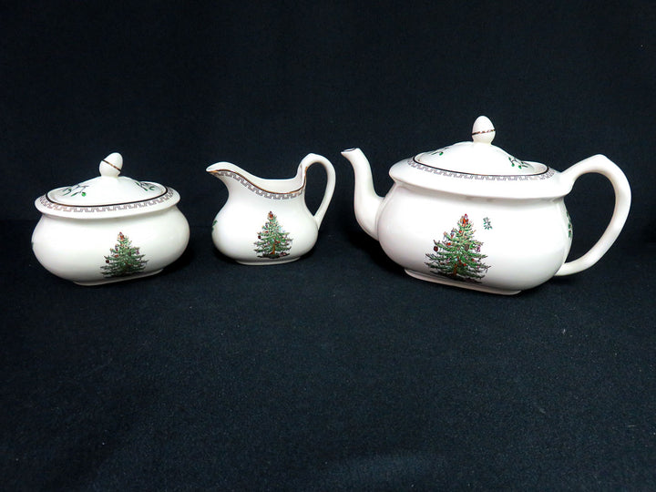 Spode "Christmas Tree Gold" Tea Set
