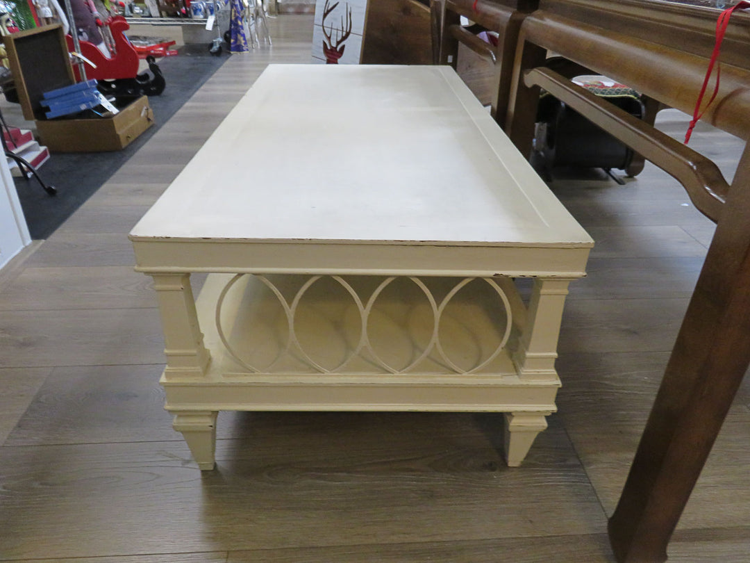 Distressed White Coffee Table