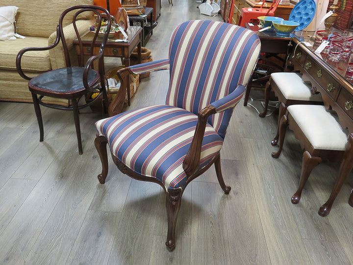 Hickory Striped Arm Chair