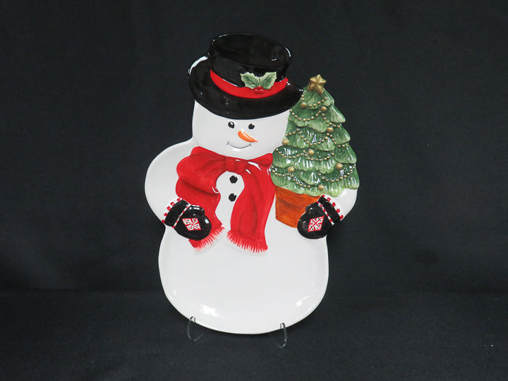 Harry and David Snowman Platter