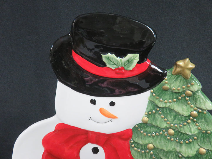 Harry and David Snowman Platter