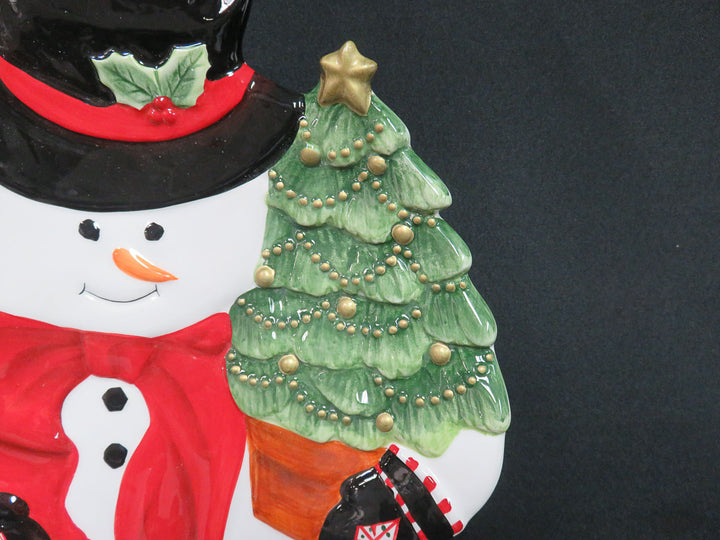 Harry and David Snowman Platter