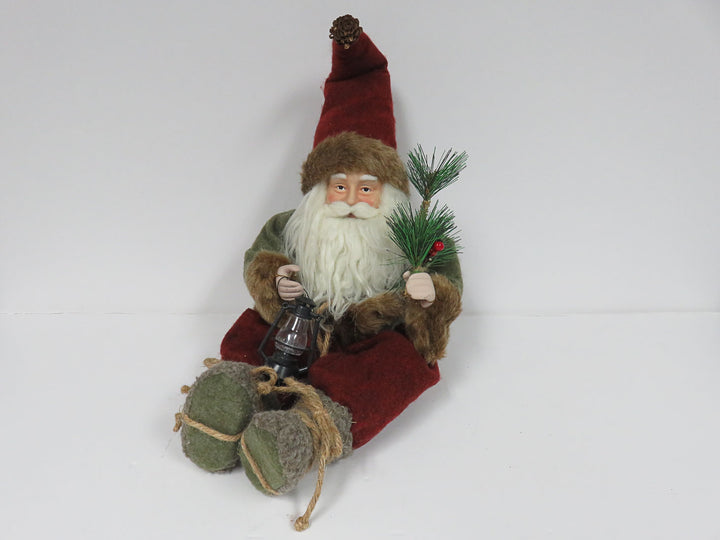 Santa in Green Coat
