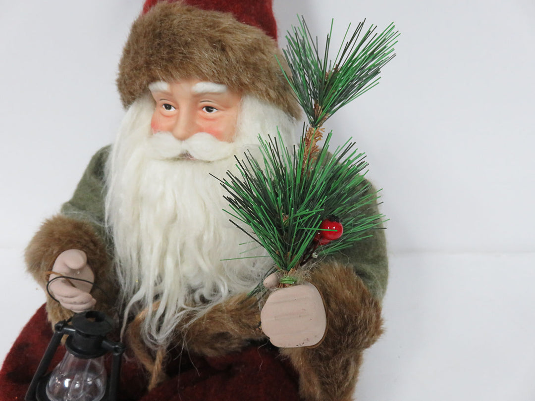 Santa in Green Coat