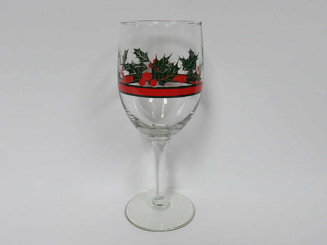 Libbey Cihristmas Wine Glasses