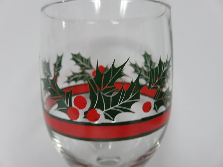 Libbey Cihristmas Wine Glasses