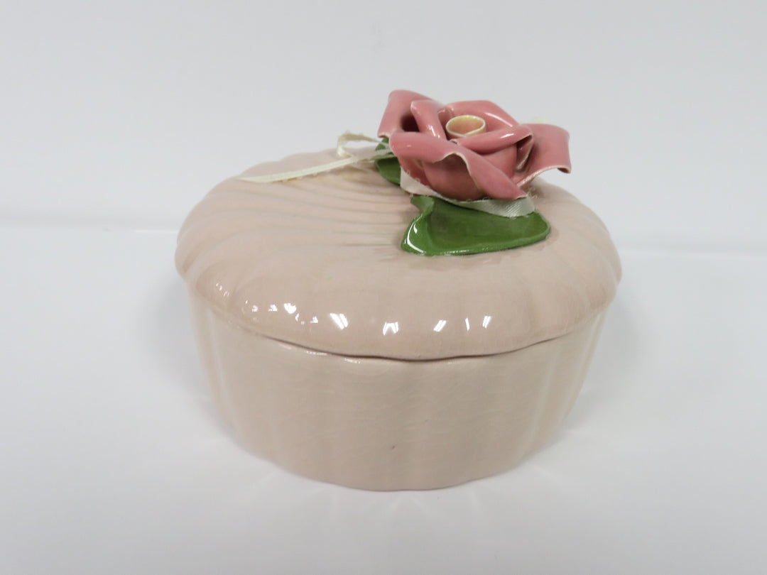 Pink Rose Trinket Box