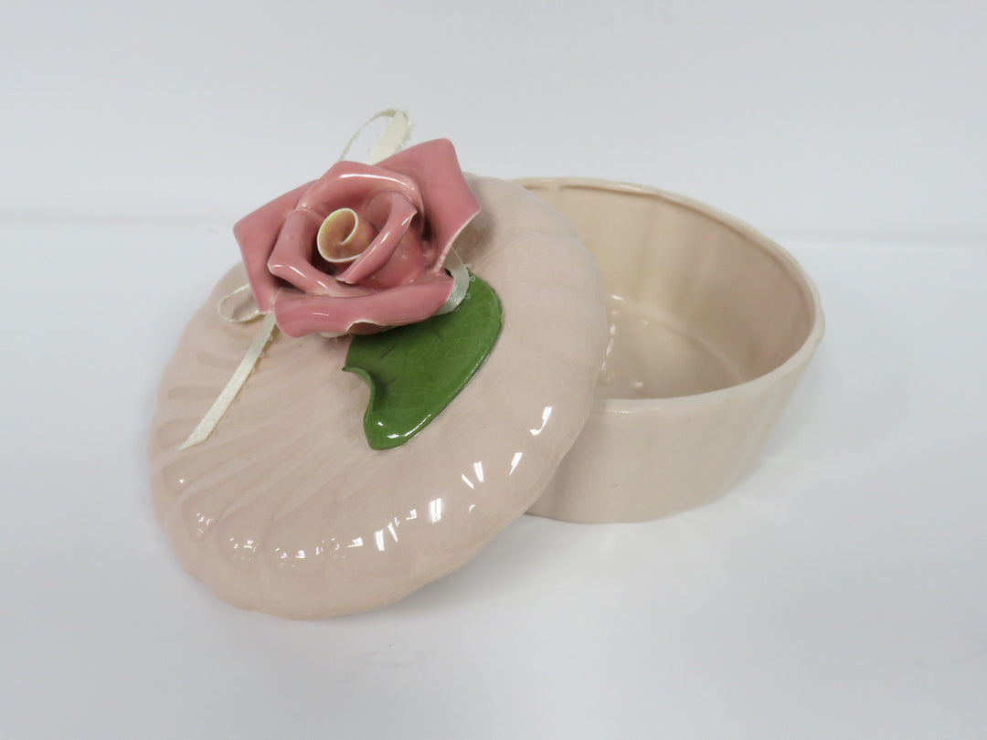 Pink Rose Trinket Box