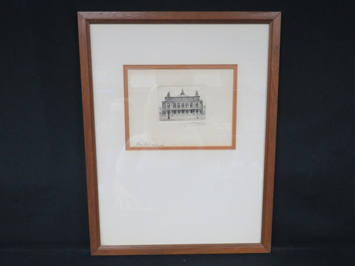 Etching of the Palais Garnier