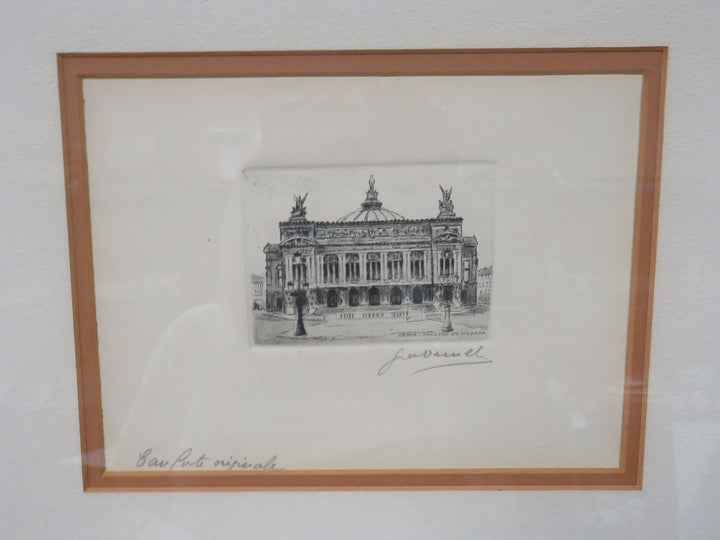 Etching of the Palais Garnier