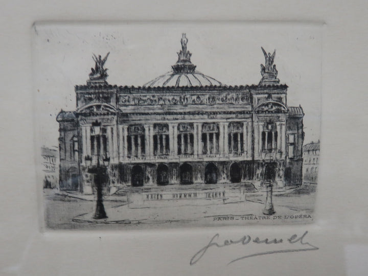 Etching of the Palais Garnier